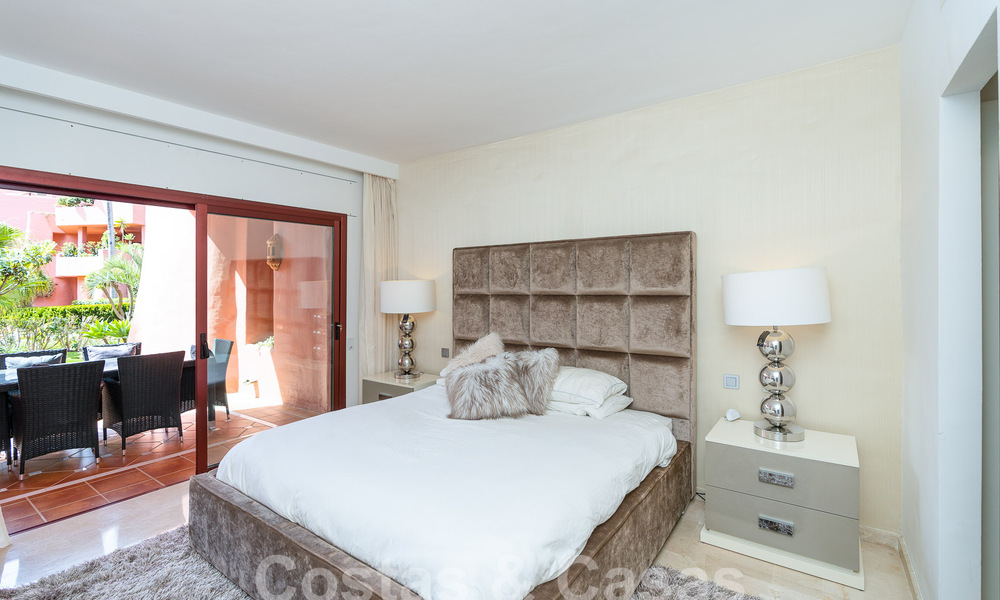 Appartement de luxe avec jardin à vendre dans un complexe balnéaire sur le nouveau Golden Mile entre Marbella et Estepona 55298
