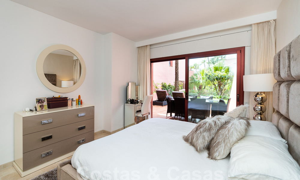 Appartement de luxe avec jardin à vendre dans un complexe balnéaire sur le nouveau Golden Mile entre Marbella et Estepona 55299
