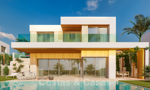Villas de luxe neuves et modernes à vendre sur un golf de première ligne à proximité de toutes les commodités à Estepona 55726