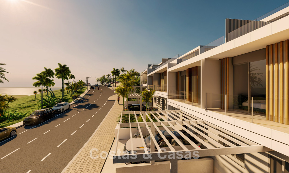 Nouveau projet de 10 maisons de charme à vendre avec une vue imprenable sur le golf et la mer et une piscine privée à l'ouest du centre-ville d'Estepona. 56277