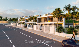 Nouveau projet de 10 maisons de charme à vendre avec une vue imprenable sur le golf et la mer et une piscine privée à l'ouest du centre-ville d'Estepona. 56286 