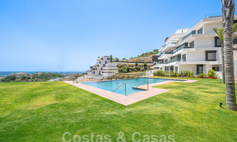 Appartement de charme à vendre avec vue panoramique sur la mer, dans un complexe fermé sur les colline s de Marbella - Benahavis 57751