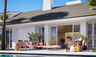 Nouvelle villa de luxe avec piscine à débordement et vue panoramique sur la mer à vendre sur plan, dans un complexe de golf 5 étoiles sur la Costa del Sol 57859 