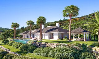 Nouvelle villa de luxe avec piscine à débordement et vue panoramique sur la mer à vendre sur plan, dans un complexe de golf 5 étoiles sur la Costa del Sol 57860 