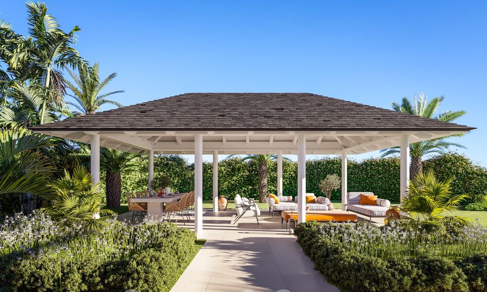 Nouvelle villa de luxe avec piscine à débordement et vue panoramique sur la mer à vendre sur plan, dans un complexe de golf 5 étoiles sur la Costa del Sol 57861