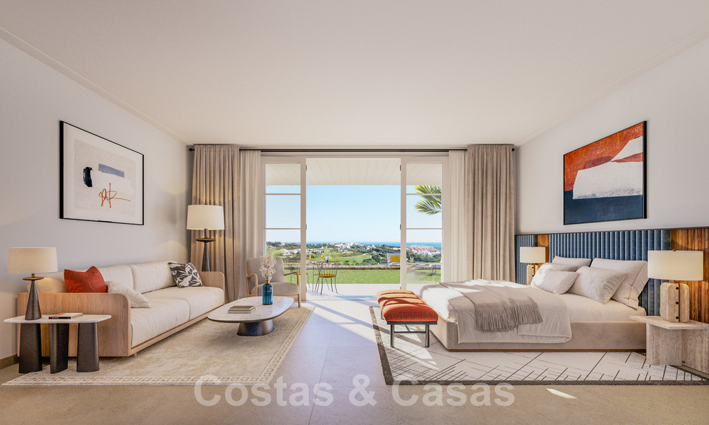 Nouvelle villa de luxe avec piscine à débordement et vue panoramique sur la mer à vendre sur plan, dans un complexe de golf 5 étoiles sur la Costa del Sol 57864