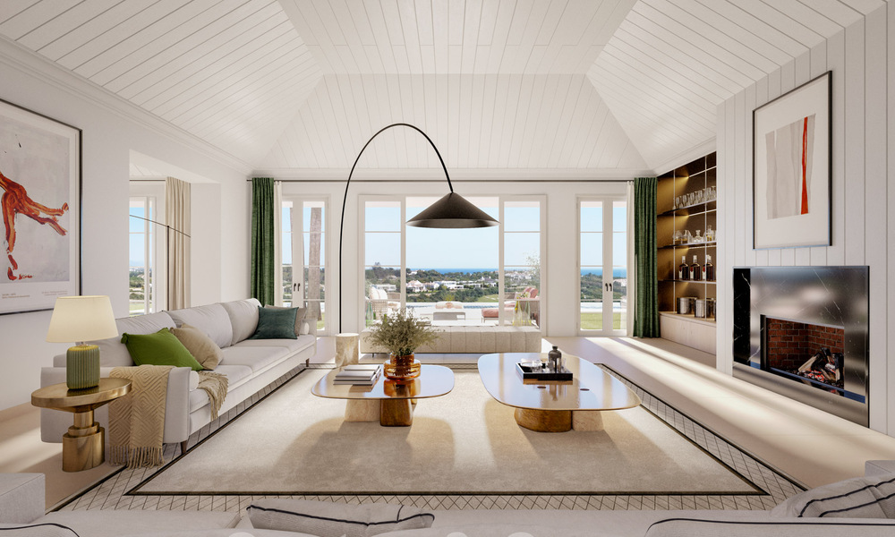 Nouvelle villa de luxe avec piscine à débordement et vue panoramique sur la mer à vendre sur plan, dans un complexe de golf 5 étoiles sur la Costa del Sol 57865