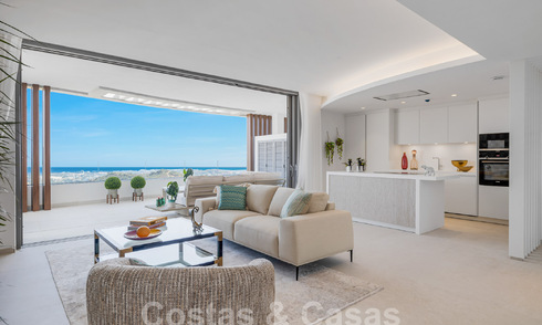 Superbe appartement neuf à vendre avec vue phénoménale sur la mer, le golf et les montagnes, Marbella - Benahavis 58365