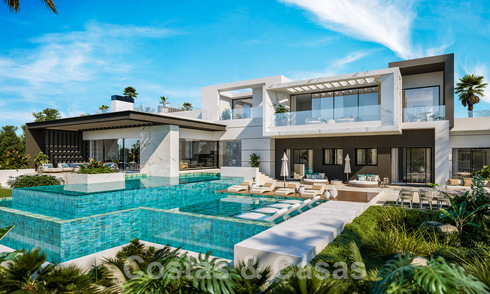 2 Majestueuses villas design à l'architecture avant-gardiste à vendre avec vue panoramique sur la mer à Marbella - Benahavis 57963