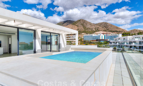 Penthouse moderne avec vue sur la mer et piscine privée à vendre dans un complexe innovant à Benalmadena, Costa del Sol 60920