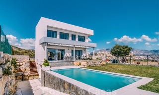 Nouveau développement de villas de luxe modernes à vendre, en front de golf avec vue sur la mer à Mijas, Costa del Sol 62469 