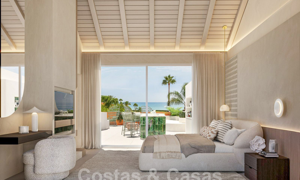 Spacieux penthouse de luxe à vendre avec 4 chambres et vue sur la mer dans un complexe balnéaire à Marbella Est 62849