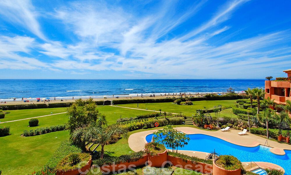 Spacieux penthouse de luxe à vendre avec 4 chambres et vue sur la mer dans un complexe balnéaire à Marbella Est 62897