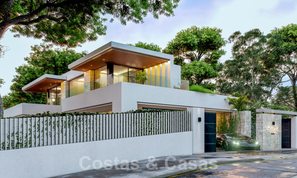 Villa de luxe supérieure en construction à vendre, en première ligne de golf dans un quartier privilégié de l'est de Marbella 62977