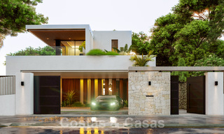 Villa de luxe supérieure en construction à vendre, en première ligne de golf dans un quartier privilégié de l'est de Marbella 62978 