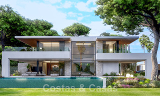 Villa de luxe supérieure en construction à vendre, en première ligne de golf dans un quartier privilégié de l'est de Marbella 62980 