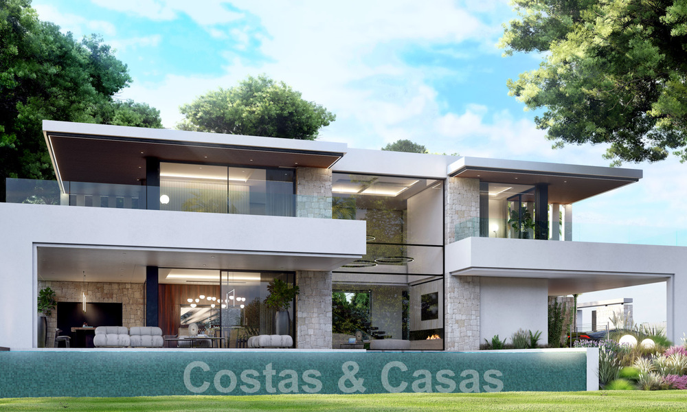 Villa de luxe supérieure en construction à vendre, en première ligne de golf dans un quartier privilégié de l'est de Marbella 62981