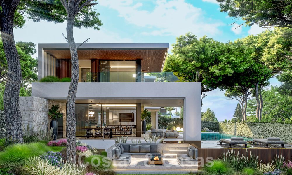 Villa de luxe supérieure en construction à vendre, en première ligne de golf dans un quartier privilégié de l'est de Marbella 62985