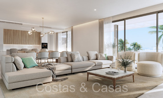 Nouveaux appartements de prestige à vendre en bord de terrain de golf, avec vue sur la mer et le terrain de golf, à l'est de Marbella. 64749 