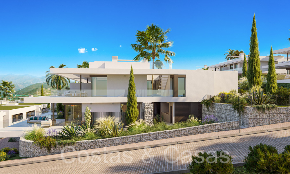 Maisons neuves et modernistes à vendre directement sur le terrain de golf à l'est de Marbella 64764