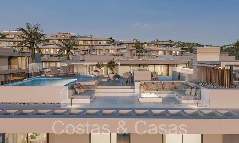 Maisons neuves et modernistes à vendre directement sur le terrain de golf à l'est de Marbella 64781