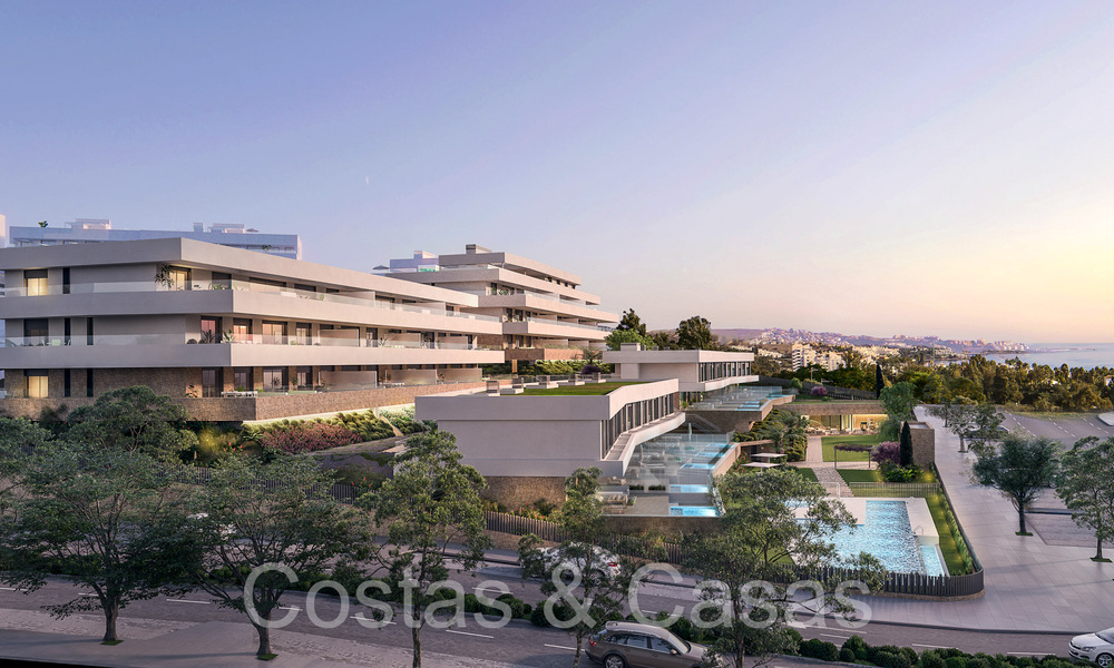 Nouveau projet de construction d'appartements durables avec vue panoramique sur la mer à vendre, près du centre d'Estepona 64688