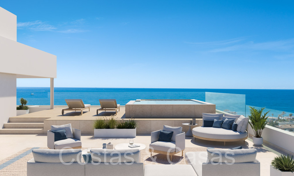 Nouveau projet de construction d'appartements durables avec vue panoramique sur la mer à vendre, près du centre d'Estepona 64699