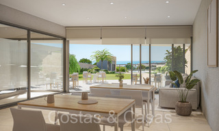 Nouveau projet de construction d'appartements durables avec vue panoramique sur la mer à vendre, près du centre d'Estepona 64703 