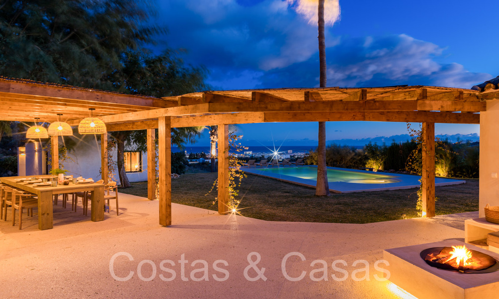 Domaine de luxe andalou avec logement d'hôtes et vue sublime sur la mer à vendre sur les collines d'Estepona 65112