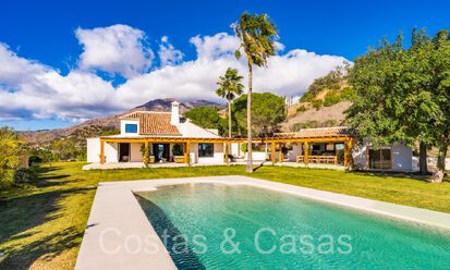 Domaine de luxe andalou avec logement d'hôtes et vue sublime sur la mer à vendre sur les collines d'Estepona 65129