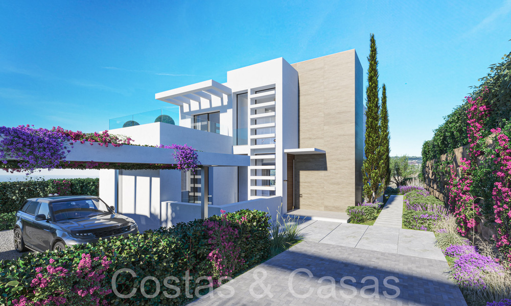 Nouveau sur le marché! Villas de luxe neuves, modernes et individuelles à vendre à côté du terrain de golf à Estepona 65136