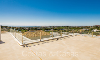 Villa neuve de style architectural moderne à vendre dans la vallée du golf de Nueva Andalucia, Marbella 65897 