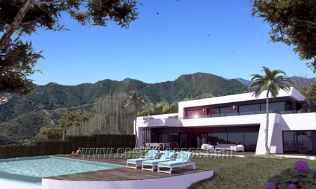 Villa moderne et neuve en vente à Marbella avec vues sur mer 4455