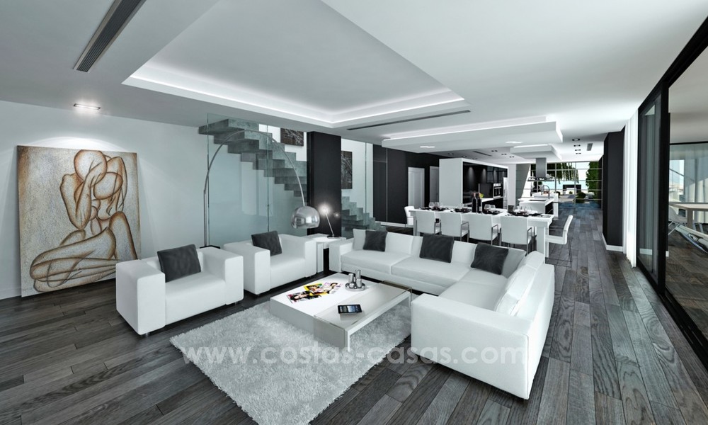 Villa moderne et neuve en vente à Marbella avec vues sur mer 4460