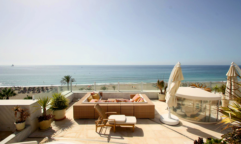 Penthouse de luxe en première ligne de plage à vendre dans Puerto Banús - Marbella 