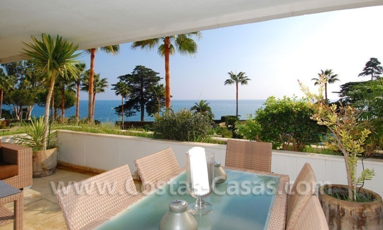 Appartement en première ligne de plage en vente dans un complexe situé sur la nouvelle Mille d' Or, Marbella - Estepona 12