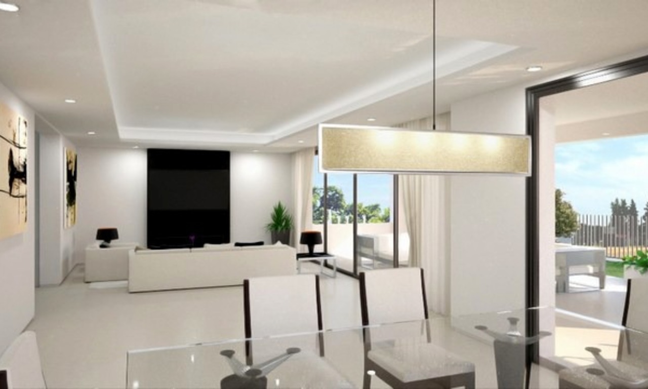Villa moderne de luxe de style contemporaine à vendre sur la mille d' Or à Marbella 7