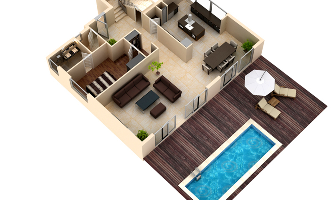Nouvelle villa moderne à vendre dans l' Est de Marbella 5