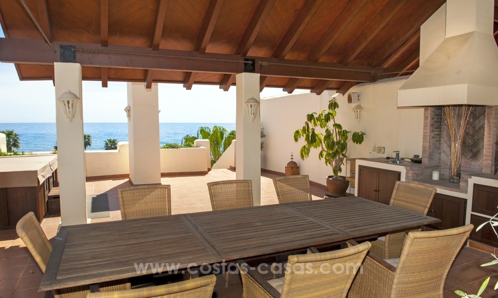 Appartement penthouse de luxe à vendre, complexe en première ligne de plage, Nouvelle Mille d’Or, Marbella - Estepona 22520