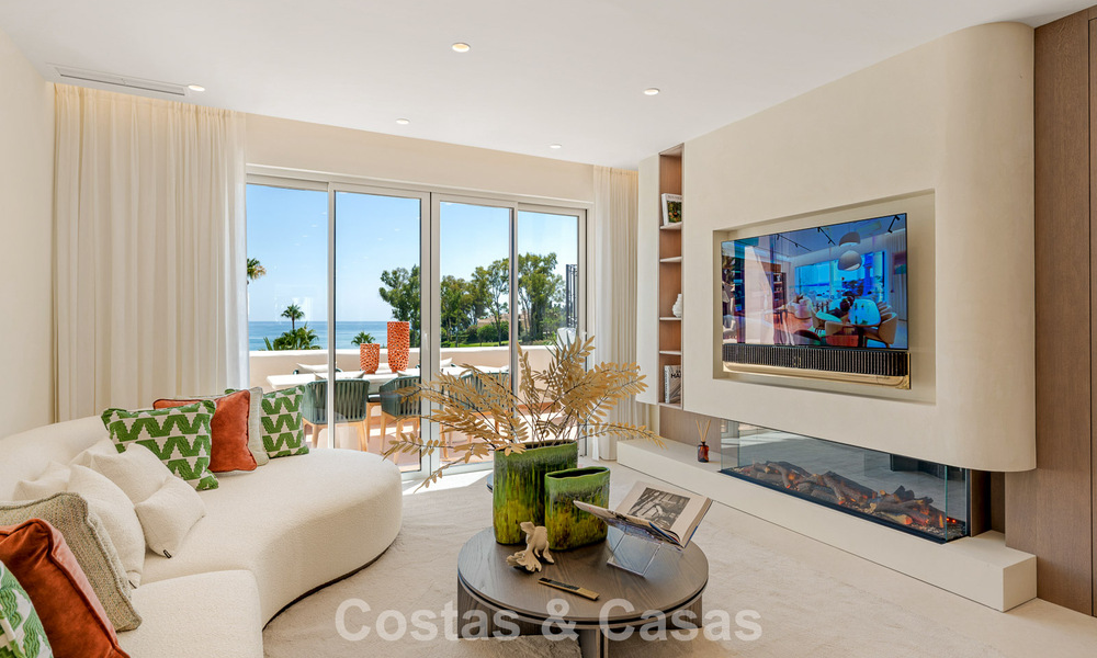 Appartements et penthouses de luxe à vendre, complexe en première ligne de plage, Nouvelle Mille d’Or, Marbella - Estepona 795164