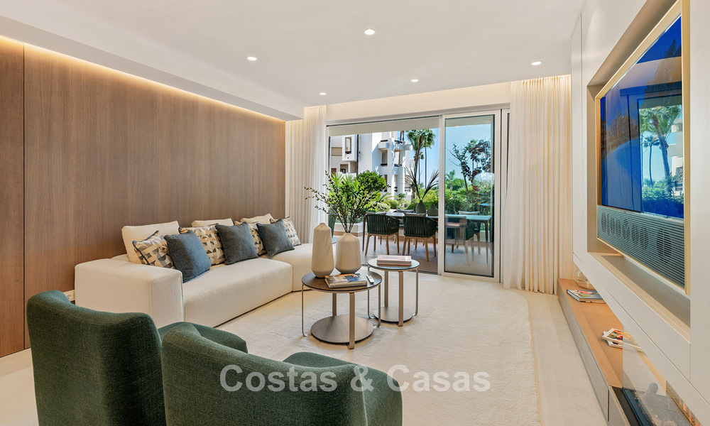 Appartements et penthouses de luxe à vendre, complexe en première ligne de plage, Nouvelle Mille d’Or, Marbella - Estepona 795167