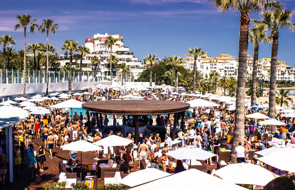 Fête du champagne en Mai Ocean Club Marbella