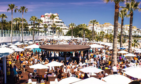 Fête du champagne en Mai Ocean Club Marbella 
