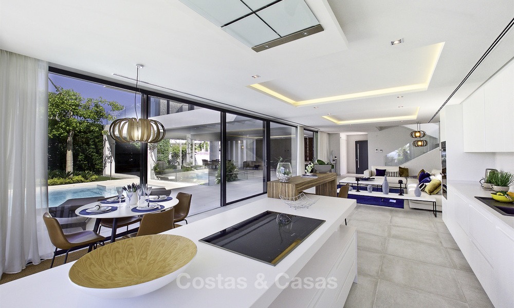 Nouvelles villas de conception moderne de luxe à vendre, Marbella - Benahavis, vues golf et mer 13549