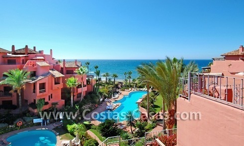 Penthouse duplex de luxe à vendre, dans un complexe en première ligne de plage, nouvelle Mille d' Or, Marbella - Estepona 