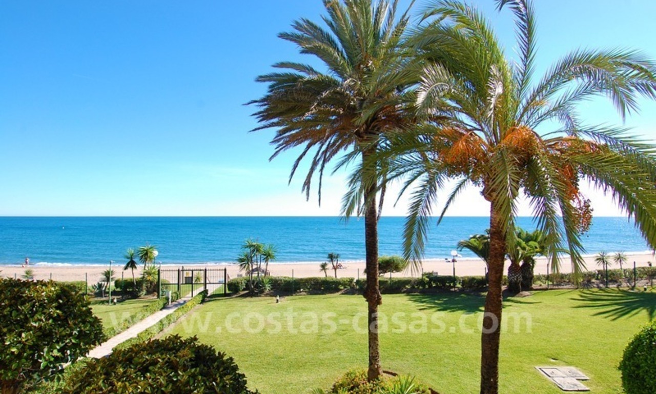 Appartement penthouse en première ligne de plage à vendre, Nouvelle Mille d' Or, Marbella - Estepona 0