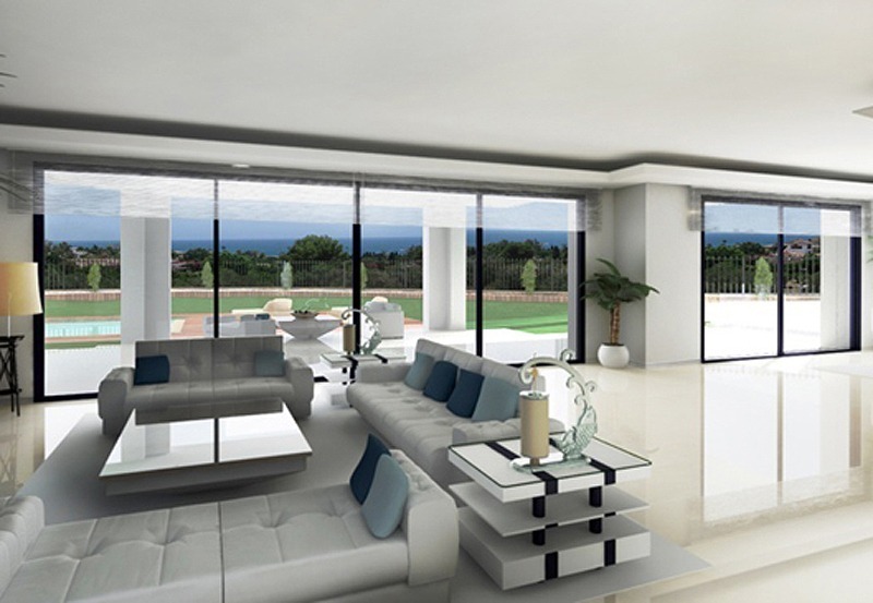 Villa moderne sous construction à vendre dans la zone de Marbella - Benahavis