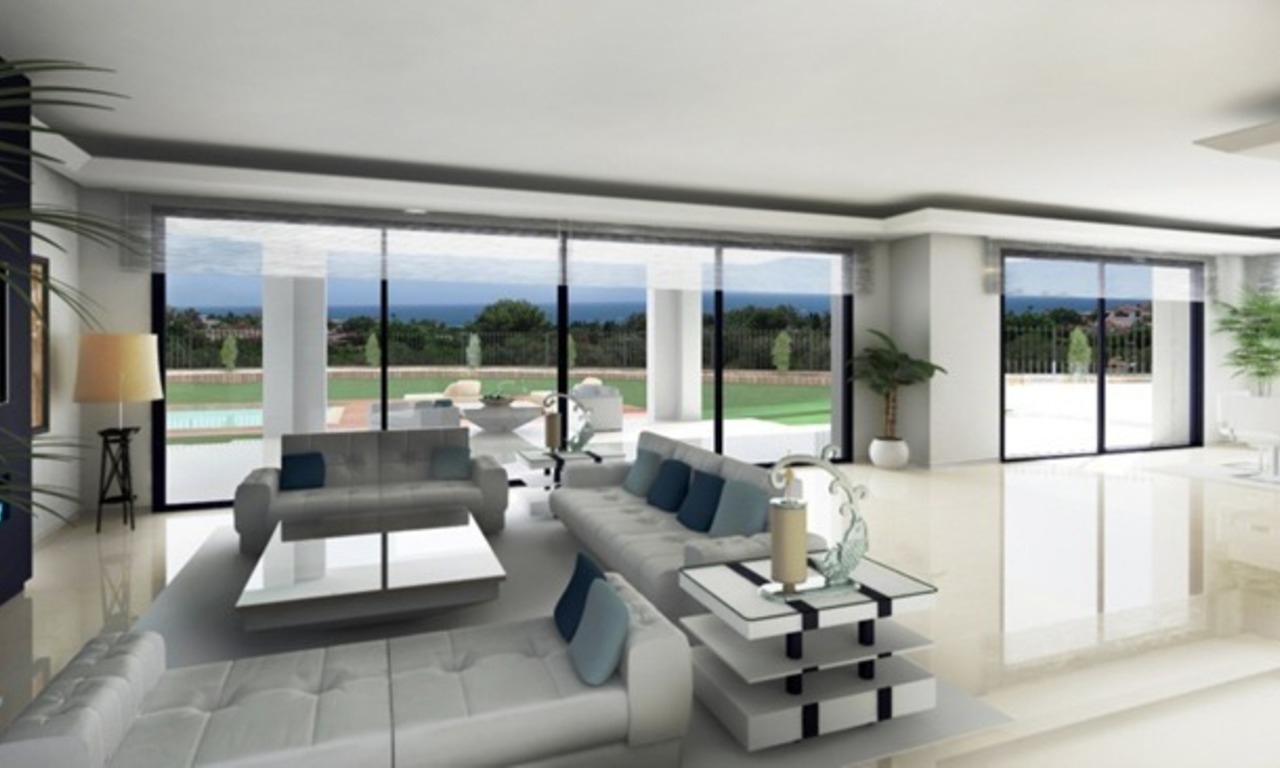 Villa moderne sous construction à vendre dans la zone de Marbella - Benahavis 1