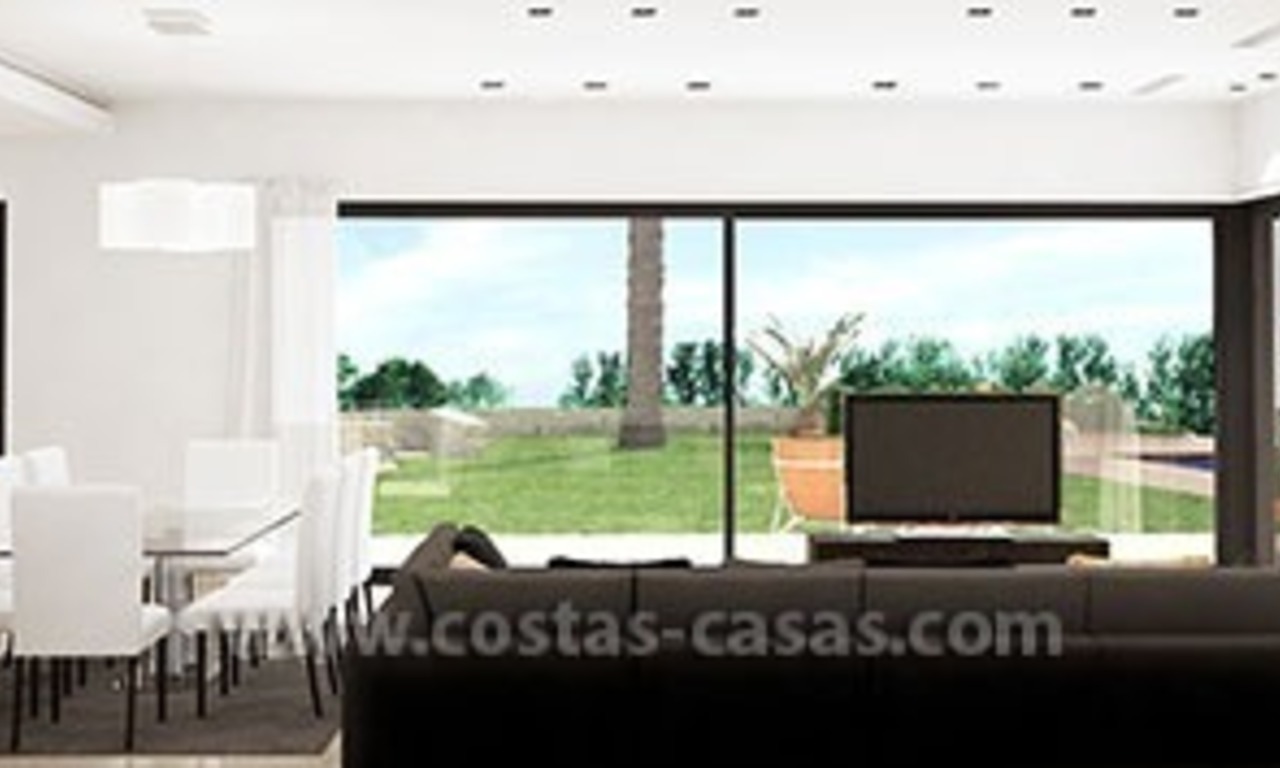 Villa moderne à vendre, première ligne de golf, Nueva Andalucía à Marbella 5