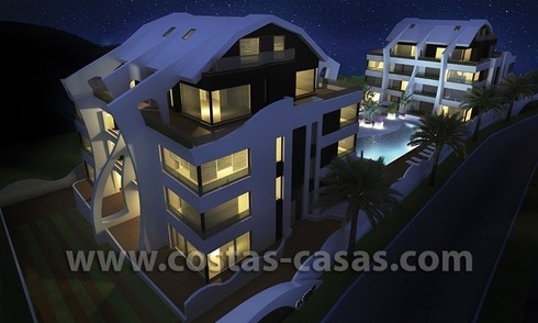 À vendre: Nouveaux appartements contemporains de designer, près de la plage à Marbella 